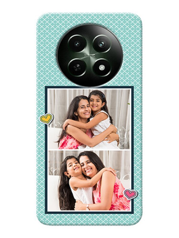 Custom Realme Narzo 70X 5G Custom Phone Cases: 2 Image Holder with Pattern Design