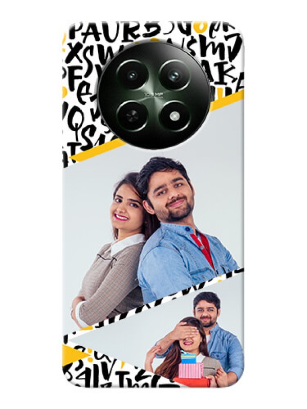 Custom Realme Narzo 70X 5G Phone Back Covers: Letters Pattern Design