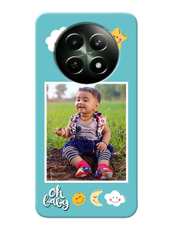 Custom Realme Narzo 70X 5G Personalised Phone Cases: Smiley Kids Stars Design