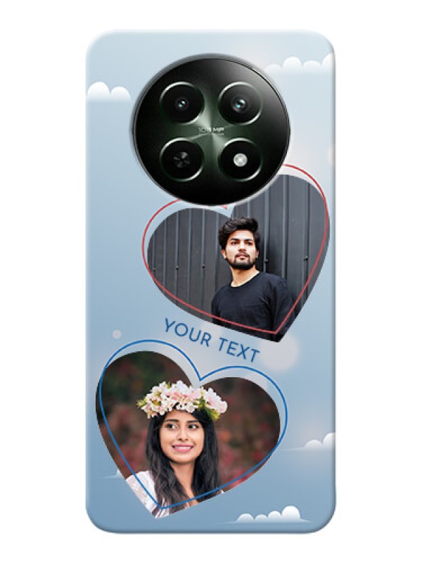 Custom Realme Narzo 70X 5G Phone Cases: Blue Color Couple Design