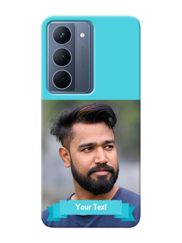 Custom Narzo 80x 5G Custom Hard Phone Case - Blue Color Design