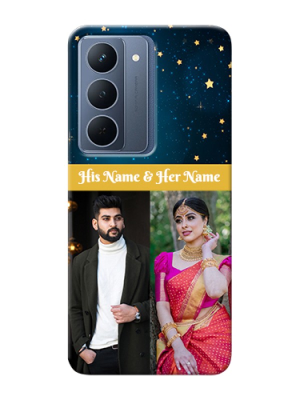 Custom Narzo 80x 5G Custom Hard Phone Case - Galaxy Stars Backdrop Design