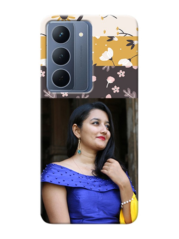 Custom Narzo 80x 5G Custom Hard Phone Case - Stylish Floral Design