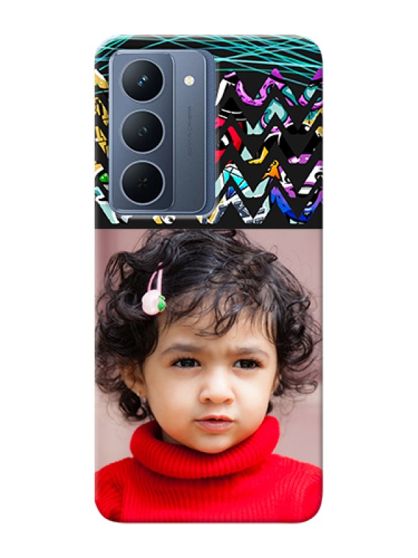 Custom Narzo 80x 5G Custom Hard Phone Case - Neon Abstract Design