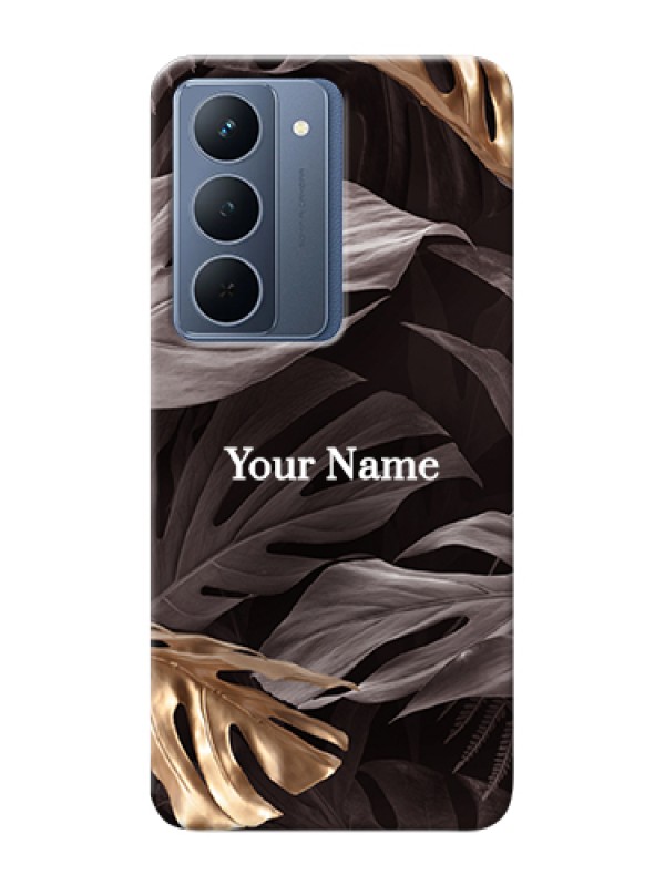Custom Narzo 80x 5G Custom Hard Phone Case - Wild Leaves Digital Paint Design