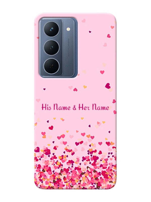 Custom Narzo 80x 5G Custom Hard Phone Case - Floating Hearts Design