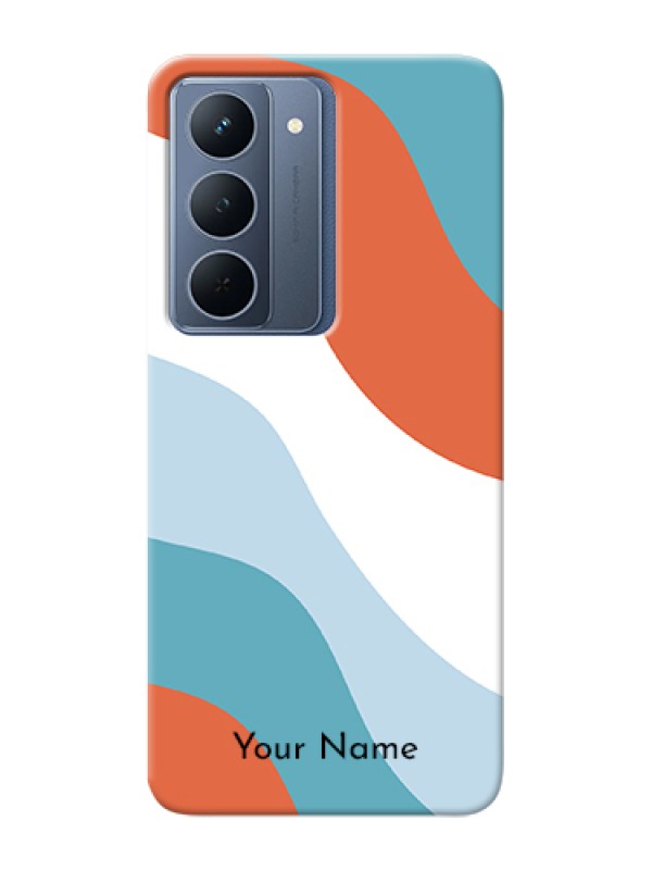 Custom Narzo 80x 5G Custom Hard Phone Case - Coloured Waves Design