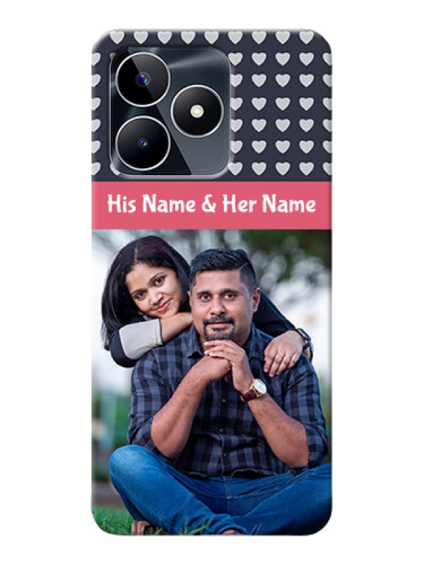 Custom Narzo N53 Custom Mobile Case with Love Symbols Design