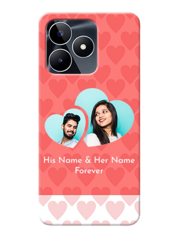 Custom Narzo N53 personalized phone covers: Couple Pic Upload Design