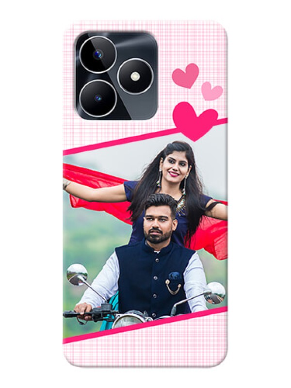 Custom Narzo N53 Personalised Phone Cases: Love Shape Heart Design