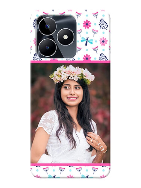 Custom Narzo N53 Mobile Covers: Colorful Flower Design