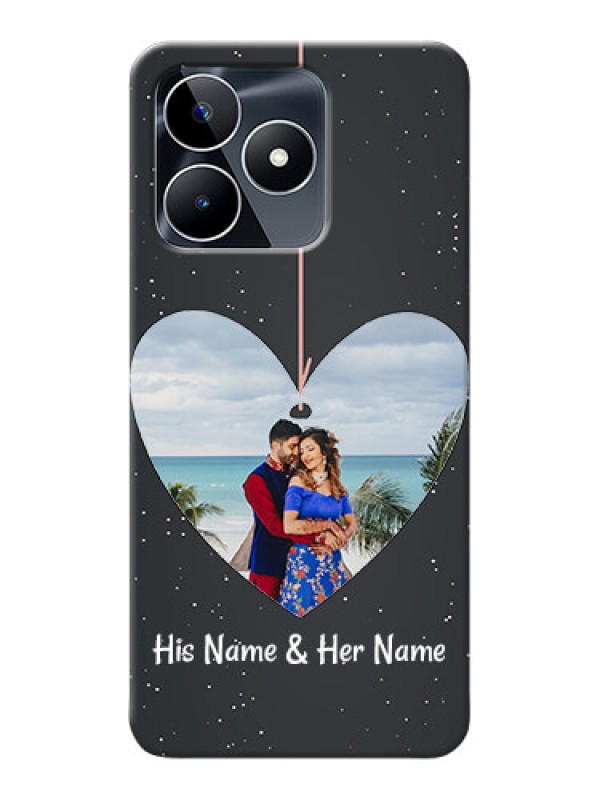 Custom Narzo N53 custom phone cases: Hanging Heart Design