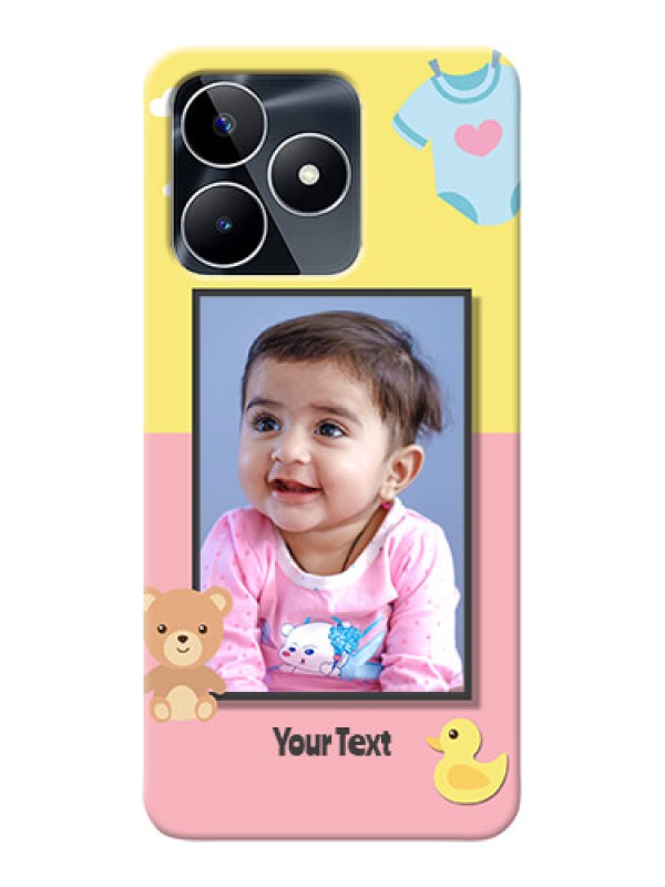 Custom Narzo N53 Back Covers: Kids 2 Color Design