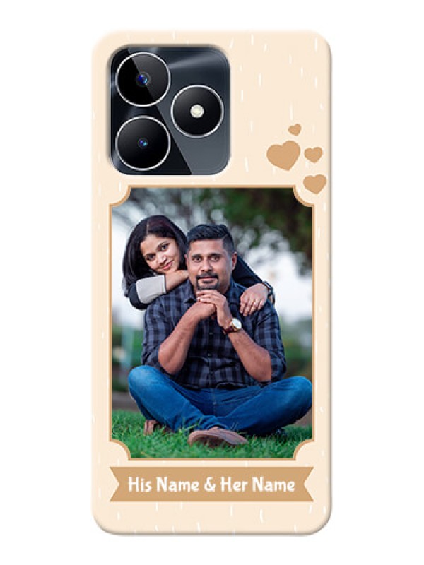 Custom Narzo N53 mobile phone cases with confetti love design