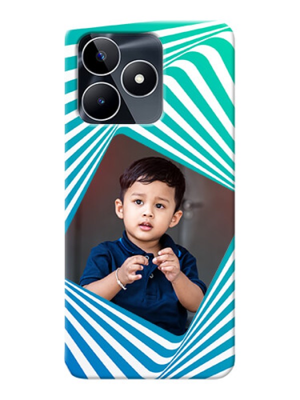 Custom Narzo N53 Personalised Mobile Covers: Abstract Spiral Design