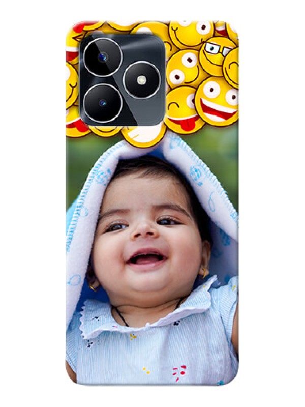 Custom Narzo N53 Custom Phone Cases with Smiley Emoji Design