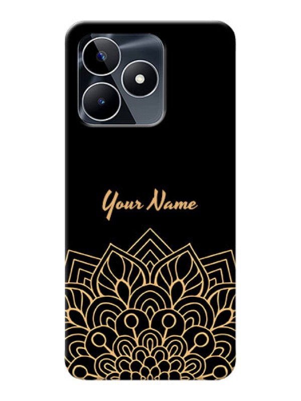 Custom Narzo N53 Custom Phone Case with Golden mandala Design