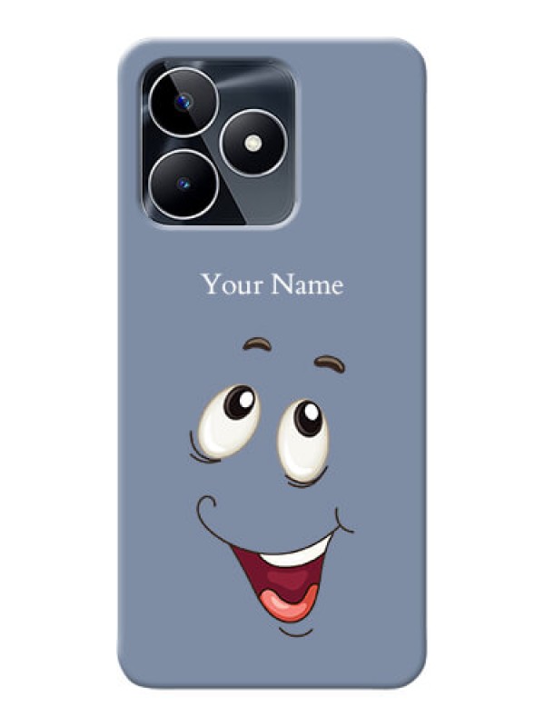 Custom Narzo N53 Photo Printing on Case with Laughing Cartoon Face Design
