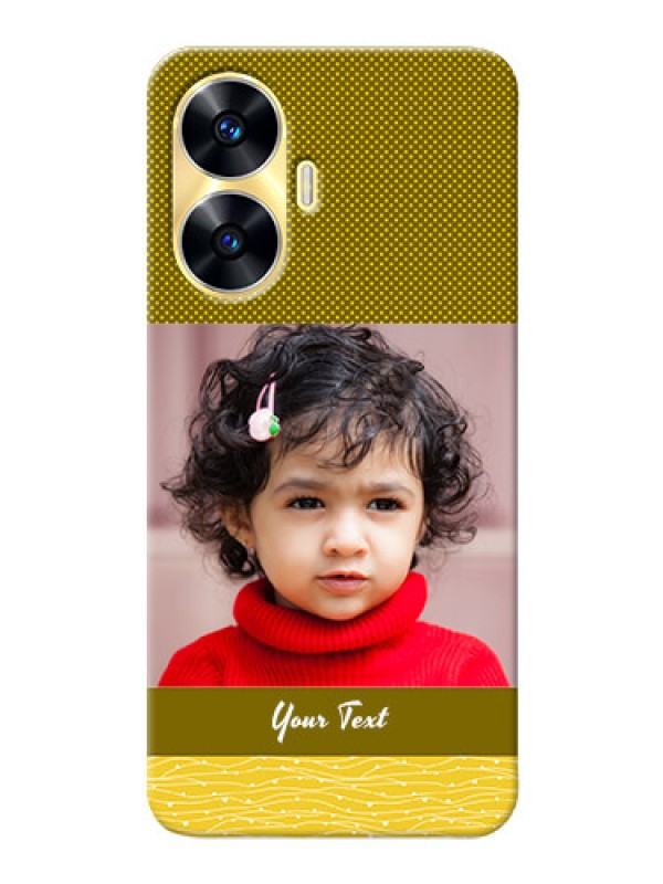 Custom Realme Narzo N55 custom mobile back covers: Simple Green Color Design