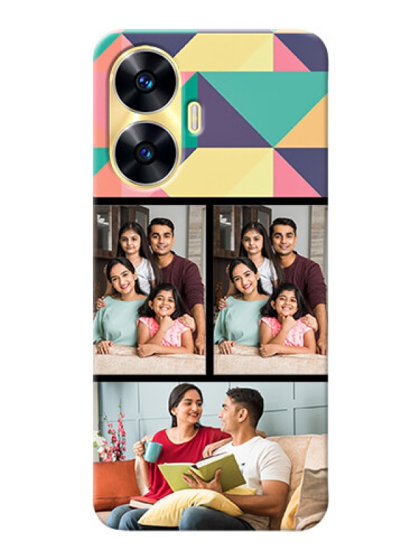 Custom Realme Narzo N55 personalised phone covers: Bulk Pic Upload Design