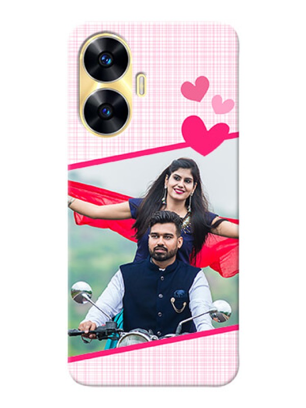 Custom Realme Narzo N55 Personalised Phone Cases: Love Shape Heart Design