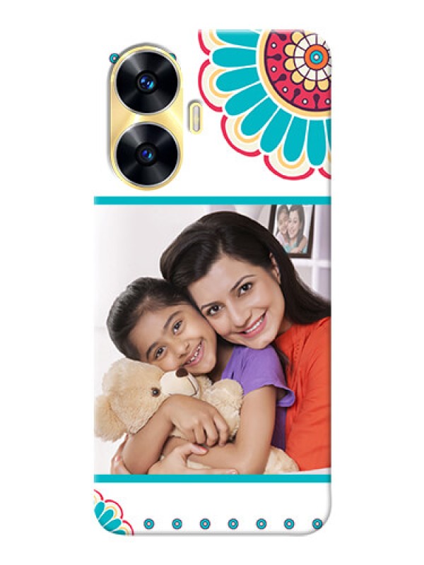 Custom Realme Narzo N55 custom mobile phone cases: Flower Design