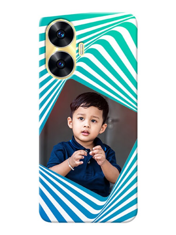 Custom Realme Narzo N55 Personalised Mobile Covers: Abstract Spiral Design