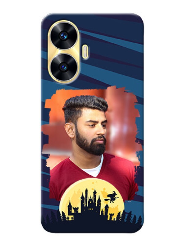 Custom Realme Narzo N55 Back Covers: Halloween Witch Design 