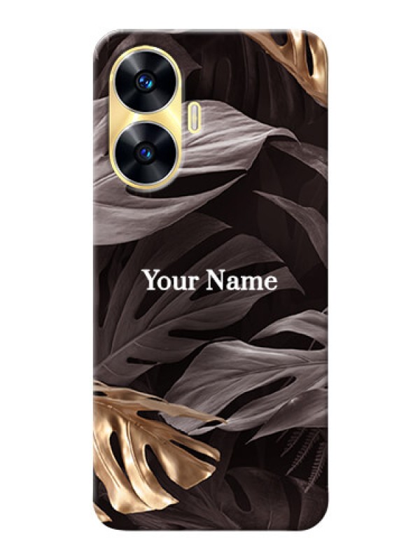 Custom Realme Narzo N55 Mobile Back Covers: Wild Leaves digital paint Design