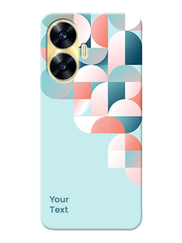 Custom Realme Narzo N55 Back Covers: Stylish Semi-circle Pattern Design