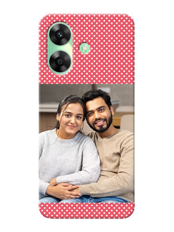 Custom Realme Narzo N61 Custom Mobile Case with White Dotted Design