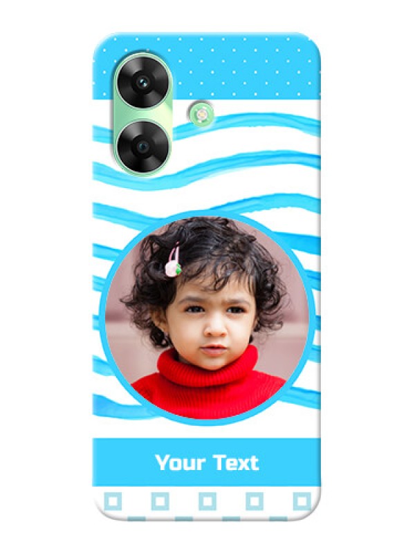 Custom Realme Narzo N61 phone back covers: Simple Blue Case Design