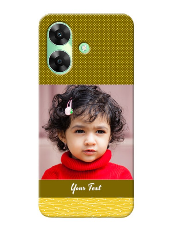 Custom Realme Narzo N61 custom mobile back covers: Simple Green Color Design