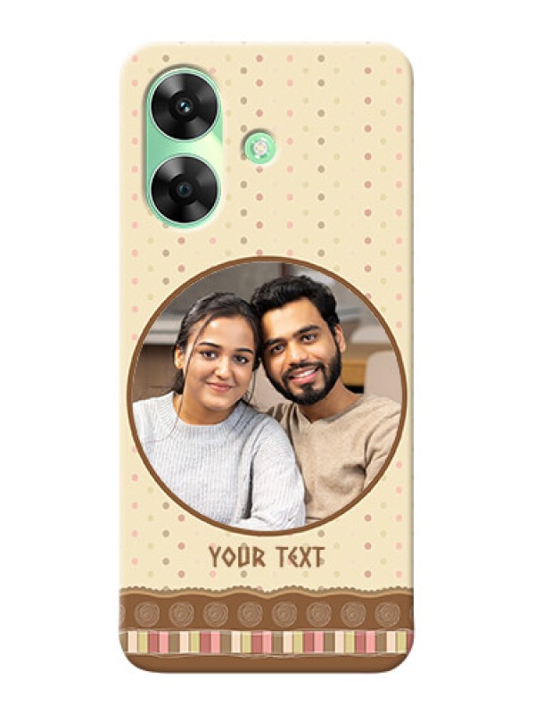 Custom Realme Narzo N61 Mobile Cases: Brown Dotted Mobile Case Design