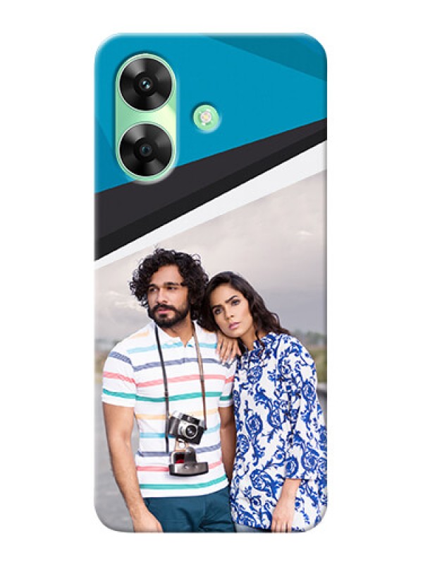 Custom Realme Narzo N61 Back Covers: Simple Pattern Photo Upload Design