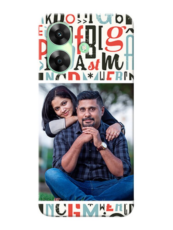 Custom Realme Narzo N61 custom mobile phone covers: Alphabet Design