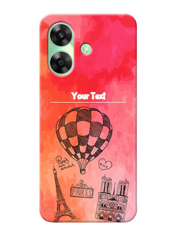 Custom Realme Narzo N61 Personalized Mobile Covers: Paris Theme Design