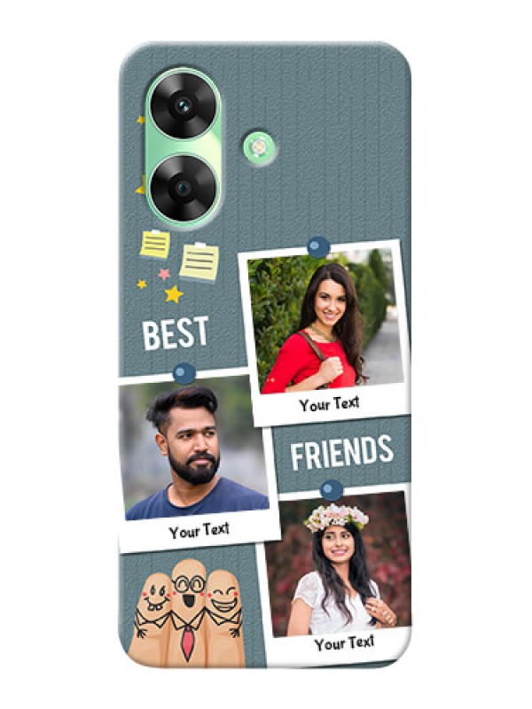 Custom Realme Narzo N61 Mobile Cases: Sticky Frames and Friendship Design