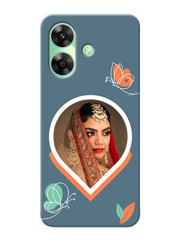 Custom Realme Narzo N61 Custom Mobile Case with Droplet Butterflies Design