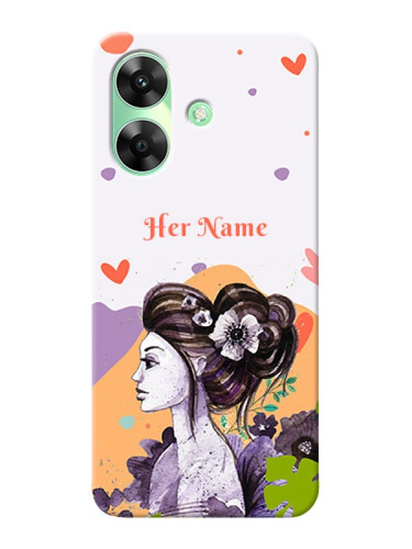 Custom Realme Narzo N61 Personalized Phone Case with Woman And Nature Design