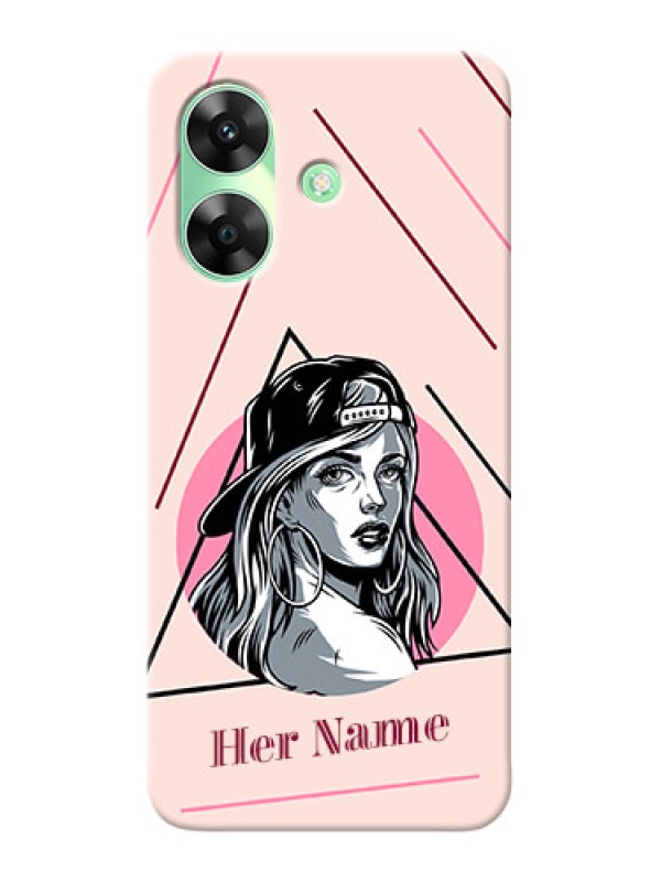Custom Realme Narzo N61 Personalized Phone Case with Rockstar Girl Design