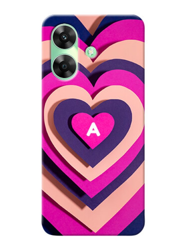 Custom Realme Narzo N61 Custom Mobile Case with Cute Heart Pattern Design