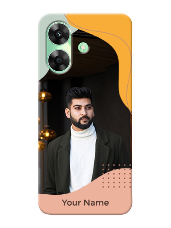 Custom Realme Narzo N61 Personalized Phone Case with Tricoloured overlay design