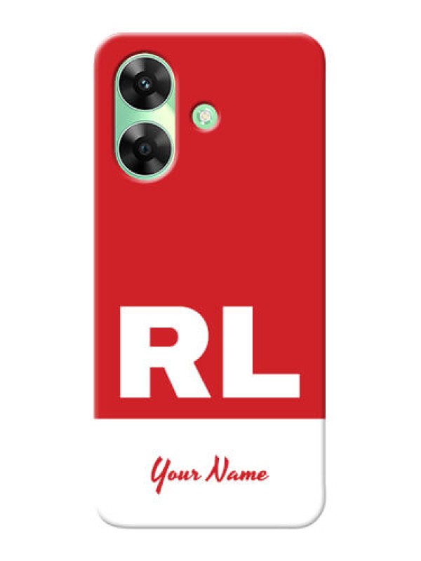 Custom Realme Narzo N61 Personalized Phone Case with dual tone custom text Design