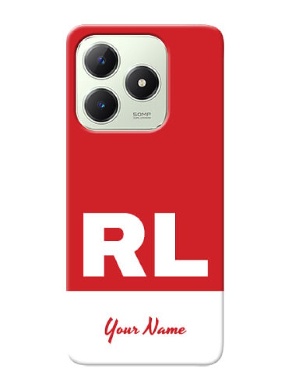 Custom Realme Narzo N63 Personalized Phone Case with dual tone custom text Design