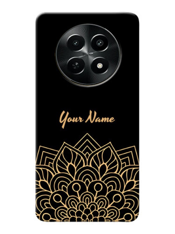 Custom Realme Narzo N65 5G Custom Phone Case with Golden mandala Design