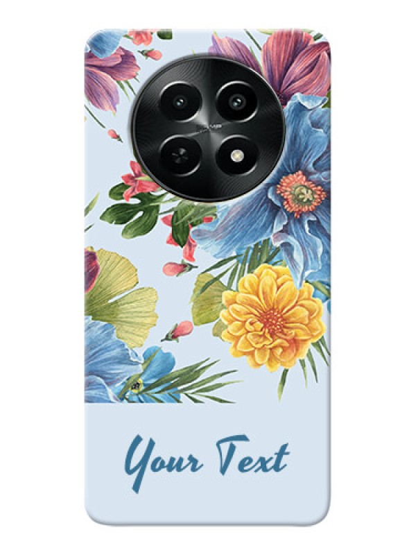 Custom Realme Narzo N65 5G Custom Mobile Case with Stunning Watercolored Flowers Painting Design