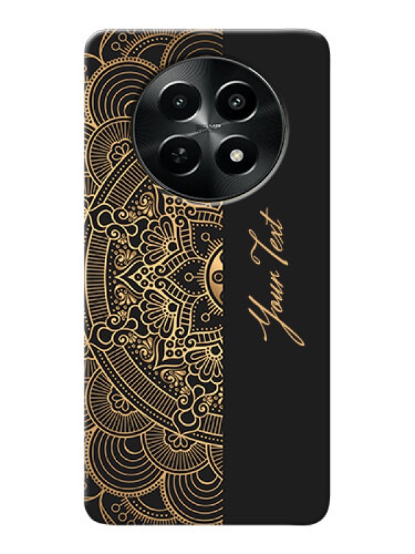 Custom Realme Narzo N65 5G Photo Printing on Case with Mandala art with custom text Design