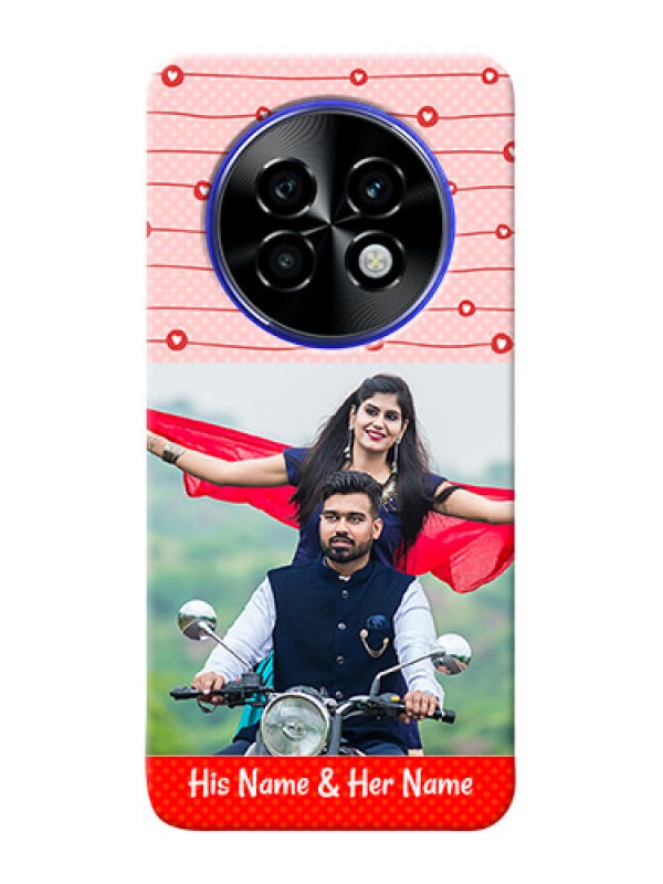 Custom Realme P1 Speed 5G Custom Phone Cases: Red Pattern Case Design