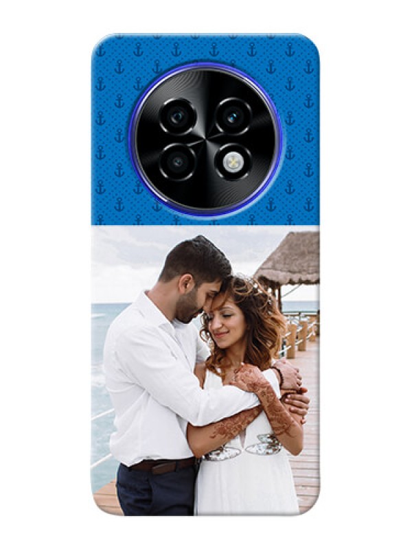 Custom Realme P1 Speed 5G Mobile Phone Covers: Blue Anchors Design